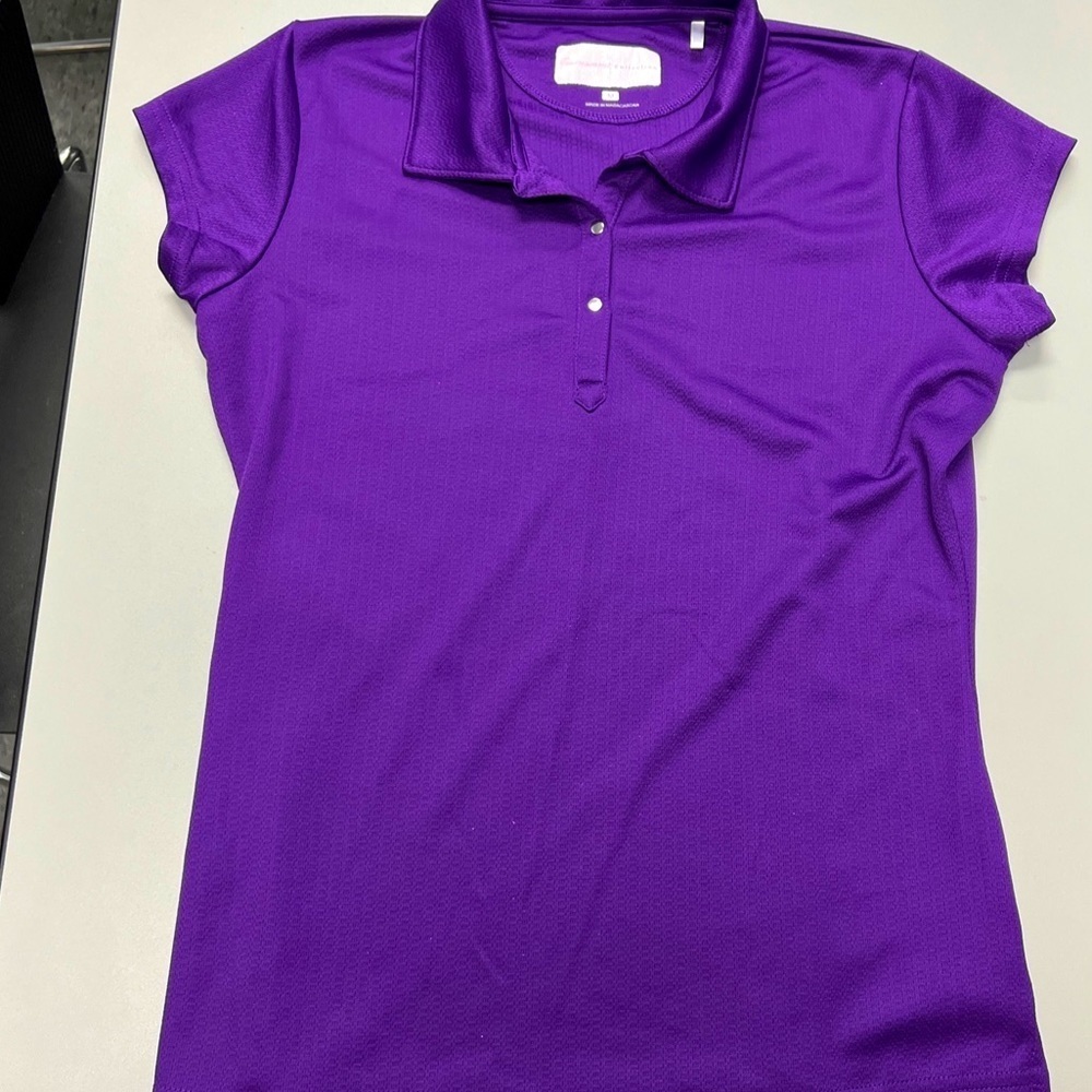 Tournament Collection Women’s Purple Golf/Tennis Shirt Size M Activewear EUC